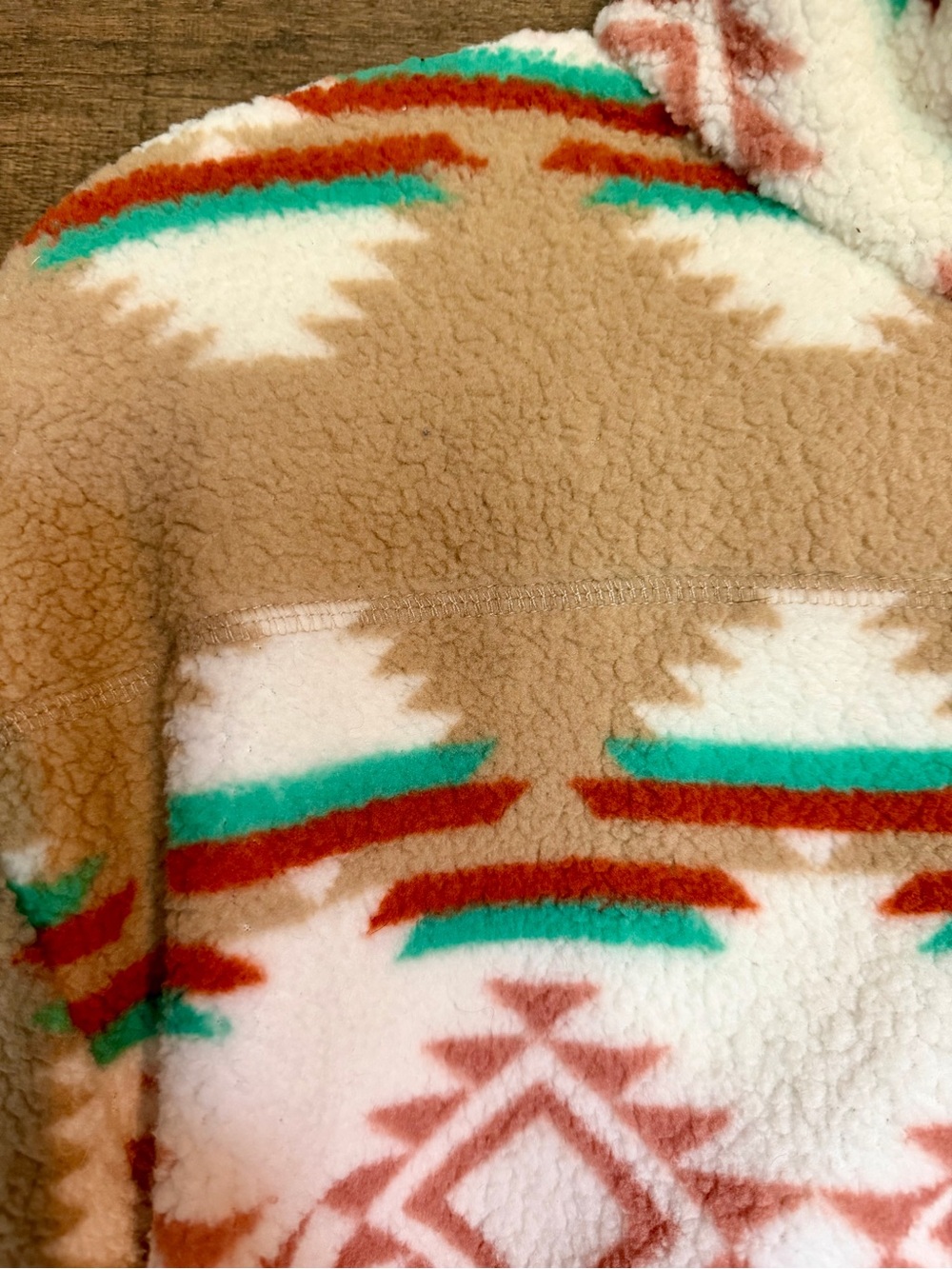 NWT Aztec Print Cropped Sherpa Jacket - Picture 12 of 13